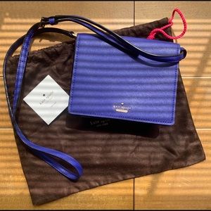 Kate Spade medium convertible crossbody blue purse